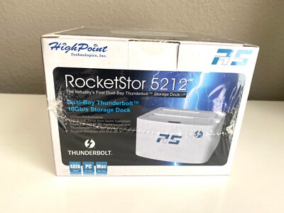 NEW SEALED - HighPoint RocketStor RS 5212 Thunderbolt Hard Drive  