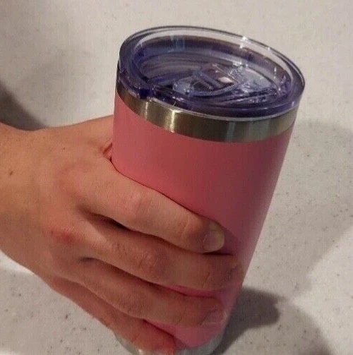 tumbler pink 20oz  (Holds temperature better than YETI)
