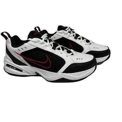 Nike Mens Air Monarch IV White Red Casual Sneakers Size 11.5 