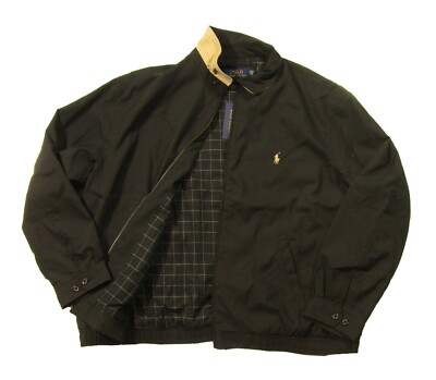 Polo Ralph Lauren ブラック ジャンパー XXL ジャケット Vintage 90s Polo Ralph Lauren Black Mens Jacket Size XXL | eBay