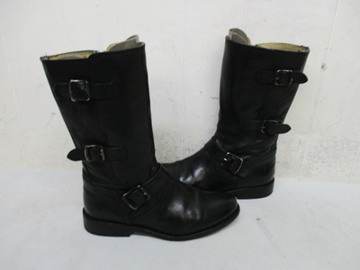 black biker style boots womens