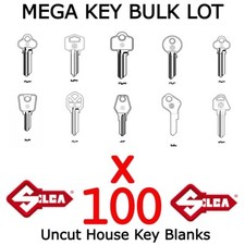 House Key Blanks BULKLOT KIT x100 Silca key blanks Starter set