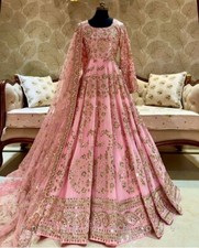 Gown Pakistani Eid Dress Salwar Kameez Ready To Wear Suits Indian Wedding Party