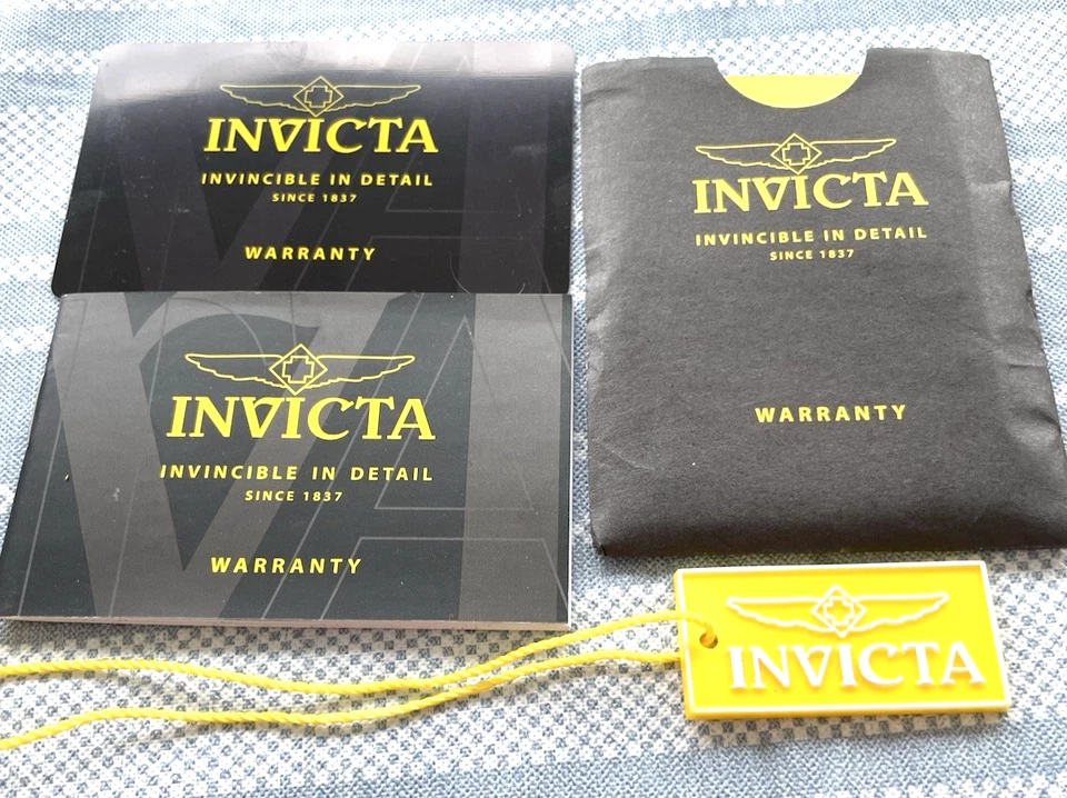 Invicta Watch Warranty Card Instruction Manual Booklet  - Image 2 of 2