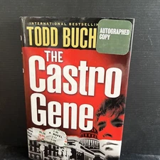 SIGNED 1st/1st THE CASTRO GENE By Todd Buchholz HC DJ 2007 Thriller Novel