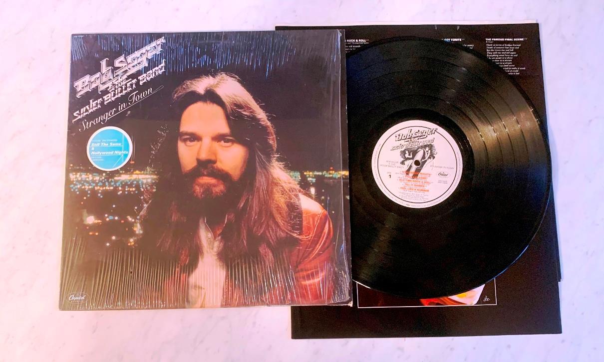 Bob Seger Stranger In Town Vinyl LP Record Album in Shrink Hype Sticker Insert