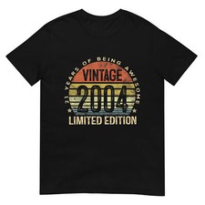 Vintage 2004 Limited Edition 21-Year-Old Gifts 21st Birthday T-Shirt