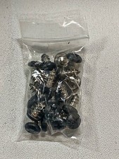 Lot of 20 Black painted 1/4 X 1/2 long wood screws with Philips head 