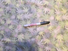 Cotton Quilting Dear Stella Designs - Marijuana Leaves - 1 yard - Greens