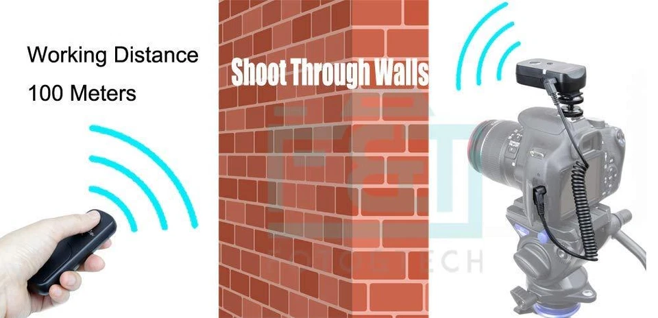 360 Angle Shutter Release Wireless Remote 100M for Nikon Z6 Z7 D7500 D750 D5600 - Image 2 of 4