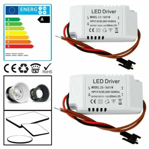 PB-Versand LED Trafo 18 Watt 12V DC rund Kreis Leuchtmittel Transformator  Netzteil Driver Vorschaltgerät Unterputzdose