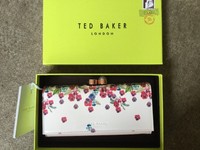 Ted Baker Scatter Pansy Pale Pink Matinee Purse Boxed Ted Baker Scatter Pansy Pale Pink Matinee Purse Boxed