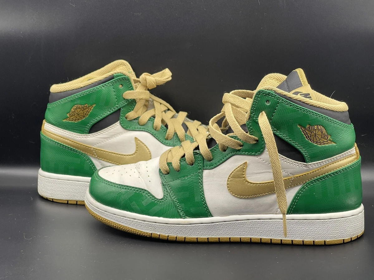 2013 NIKE AIR JORDAN 1 RETRO HIGH CELTICS 575441 315 6.5y 8w