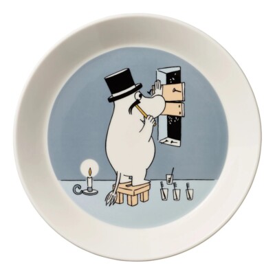ARABIA Moomin Classic Plate 19cm Moominpappa Gray Character Goods Japan New