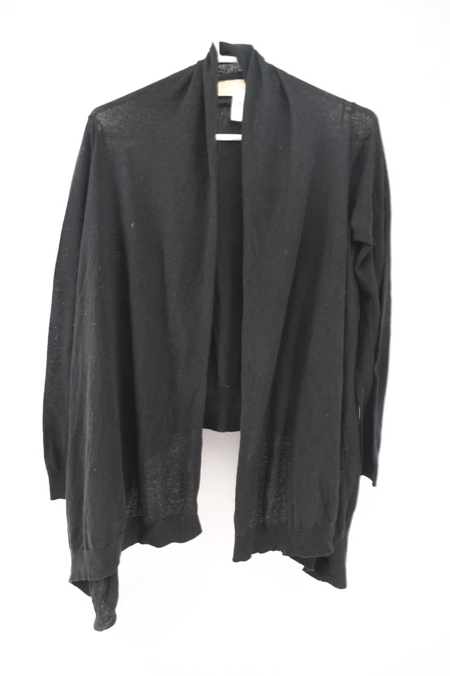 Suéter cárdigan abierto negro Michael Kors para mujer talla S/M Foto 2 de 4