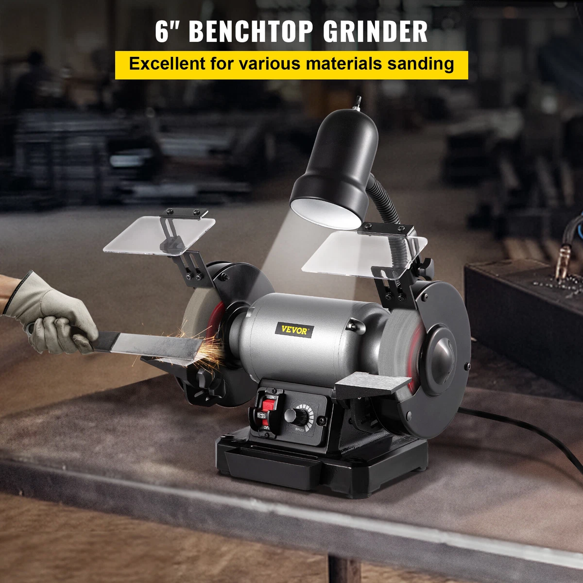 6 inch variable sale speed bench grinder