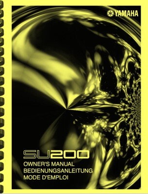 Yamaha SU200 Sampler OWNER'S MANUAL