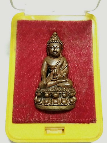Thai Amulett Phra Kring Sit That Tho Wat Borom Niwat Code3699 mit Bügelbox