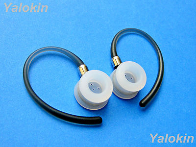 2-Piece Gray Earhooks & Earbuds Replacement Set For Motorola HX600 Boom-Style Headsets