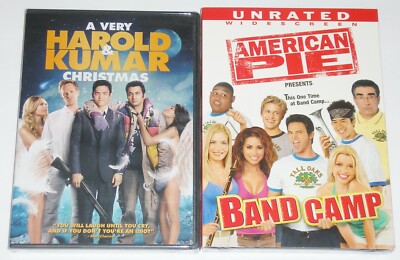 Comedy DVD Lot - A Very Harold & Kumar Christmas (New) Band Camp (New)