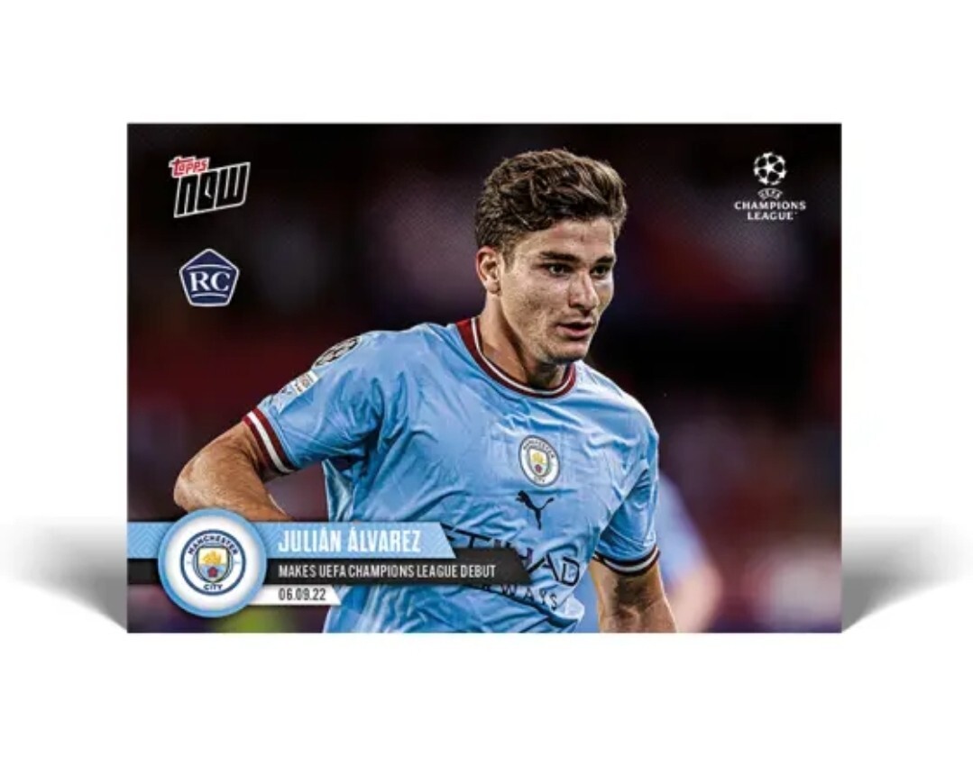topps now Julian Alvarez UCL 014 アルバレス JULIAN ALVAREZ 2023-24 TOPPS CLUB COMPETITIONS UCL STARBALL