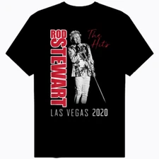 Rod Stewart Las Vegas Short Tee Shirt Men All Size S-5XL DI408