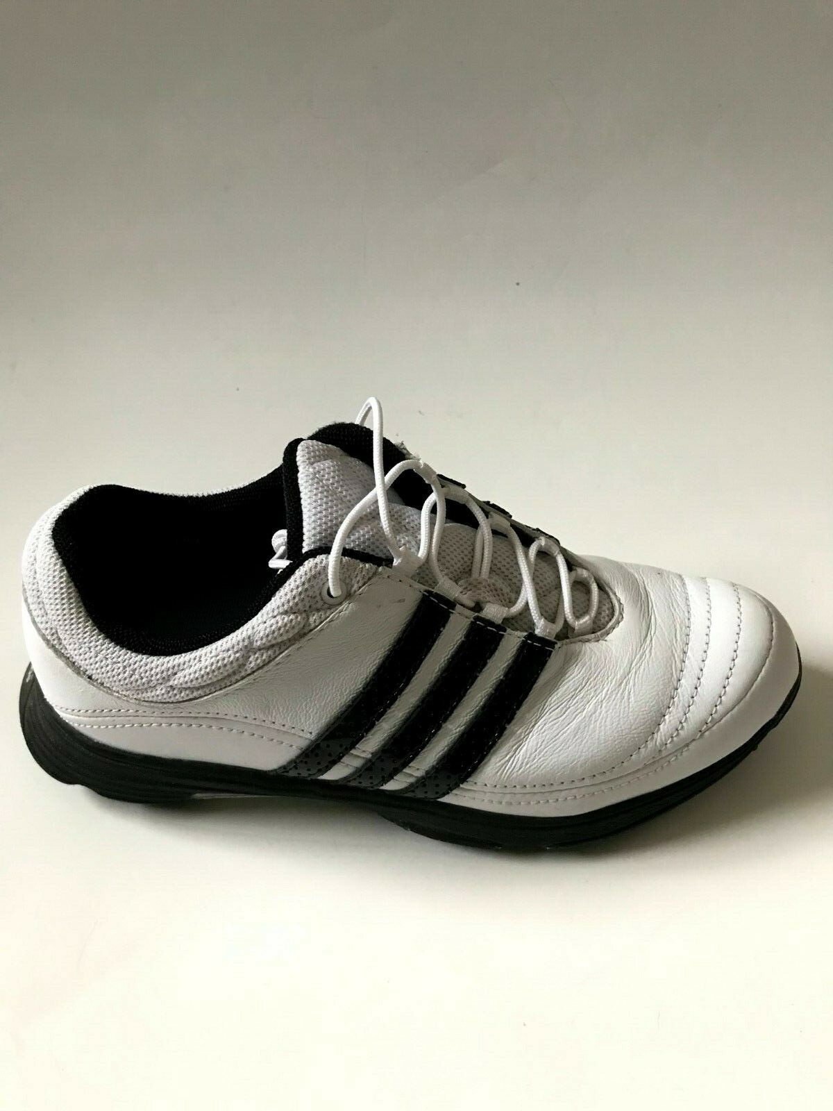 Adidas Boys Black White Golf Shoes Size 5 EVG-791003-image