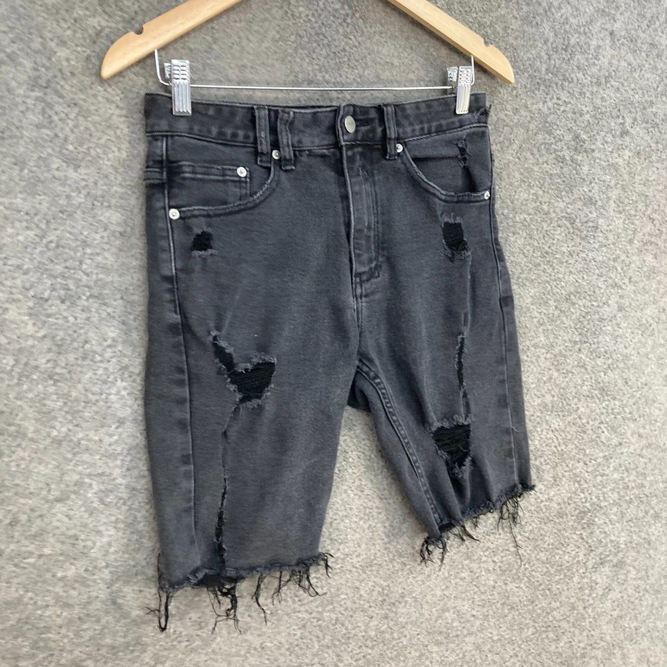 Insight Denim Shorts Mens 28 Slim Cut-Off Distressed Mid Rise Cotton Zip 7733 - image 2 of 4