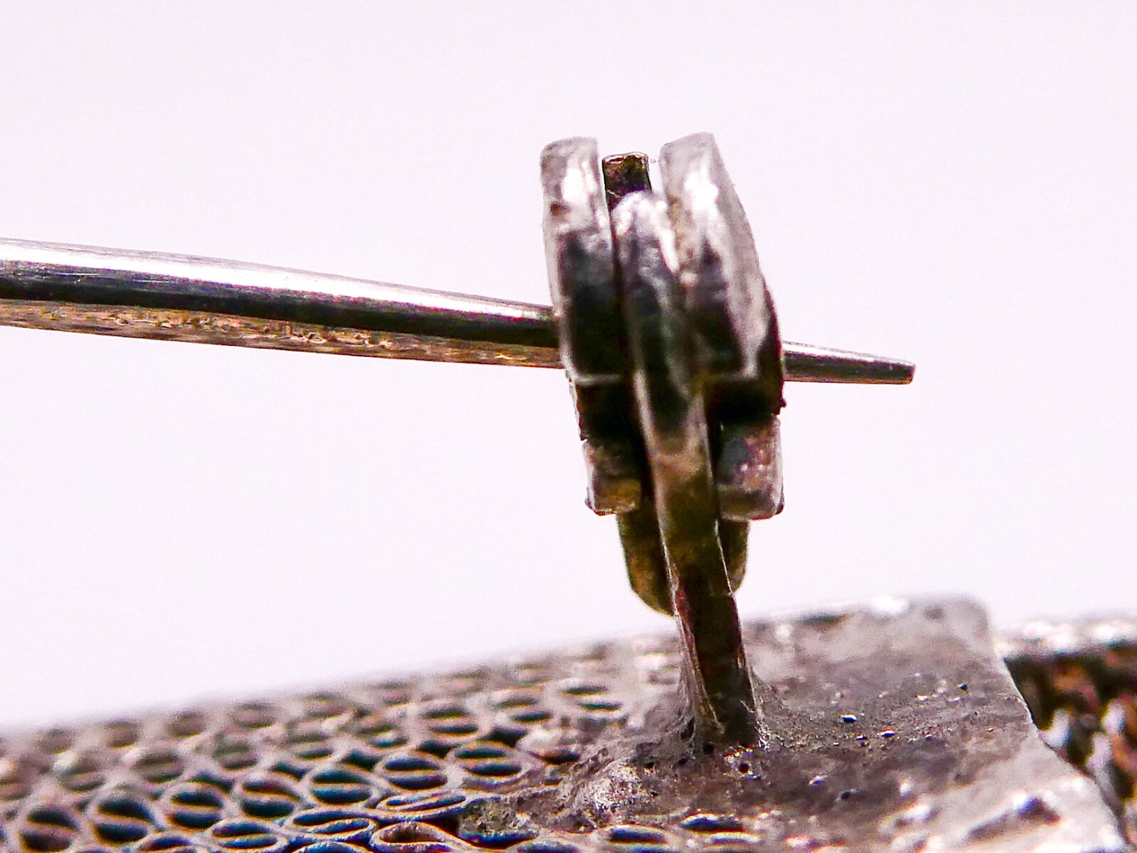 Genuine Chinese Sterling Silver Filigree Nail Guard Broach Antique Not Import eBay