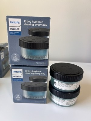 (4 Pack) Philips Norelco Quick Clean Pod Cartridges CC12/52 - 2 Boxes - New