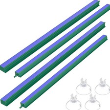 Aquarium Air Stone Bar Bubbler 16 Inch, Fish Tank Bubbler Stone with 4 Suctio...