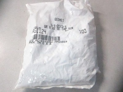 (AGI124) 1/4-20 x 3/4'' Grade 8 Hex Cap Screw - Pack of 100 