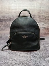 Kate Spade New York Pebbled Leather Small Backpack Black W/ Gold Hardware