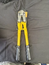 Olympia-Tools 14 Inch Bolt Cutter Yellow Rubber Grip Handle