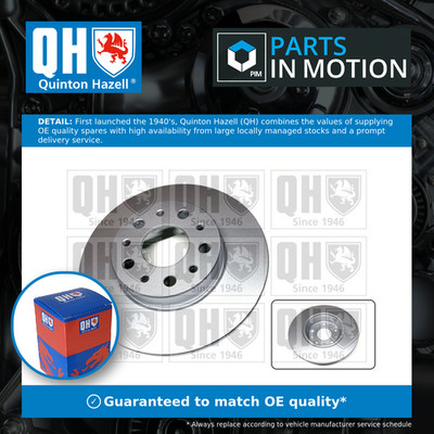 2x Brake Discs Pair Solid Rear 251mm BDC6126 Quinton Hazell Set 51808471 Quality