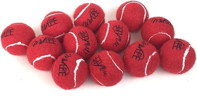 Midlee MINI Dog Tennis Balls, Red, 1.5'' 12-Pack- Fetch Ball Laucher Pet Small Te