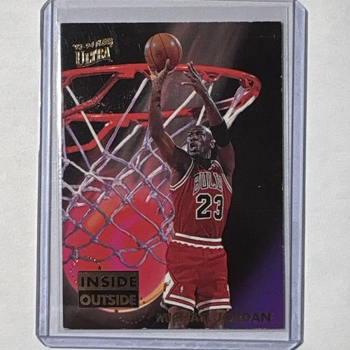 Fleer 1993-94 Ultra Michael Jordan Chicago Bulls Inside Outside Insert 4/10
