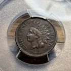(1) Beautiful Antique 1872 Indian Head Cent/Penny PCGS XF-EXTRA FINE DETAILS