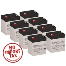 APC RBC43 Battery Pack of 8 x 12V 5.5AH SLA Replacement Batteries By SigmasTek