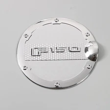 Fits 2015-2020 Ford F-150 F150 ABS Chrome Gas Door Cover Fuel Tank Oil Cap Decor