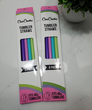 Char Charms Tumbler Straws 6 Pack For 40 Oz Tumblers Lot of 2       New