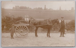 MARGATE Kent Churchfields Dairy Delivery Cart RP Postcard c1905
