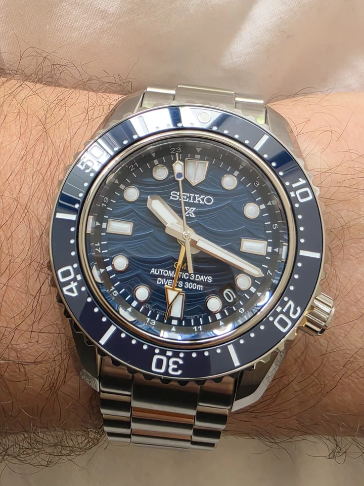 Reloj de buceo Seiko 60 aniversario LE automático 42 mm esfera azul reloj SPB509J1 Foto 4 de 4