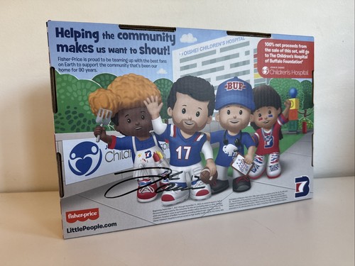 2021 Buffalo Bills Fisher Price Little People Josh Allen First Year NEW / SEALED - Picture 2 of 9