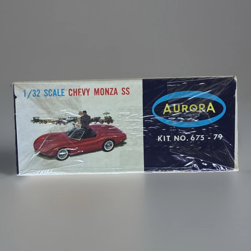1966 Aurora Chevy Monza SS 1/32 Scale Kit # 675 - 79 Very Rare Sealed !🔥 - Image 3 of 4