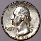 1964-D Washington Quarter - Extra Fine - #2204EA