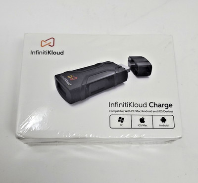 InfinitiKloud Charge SECURE COMPUTER STORAGE FOR PC Mac Android IOS SEALED NEW
