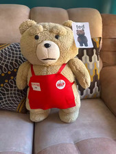 Ted 2 Movie Teddy Bear Plush 17.7in 46cm Apron Soft Stuffed Toy Gift