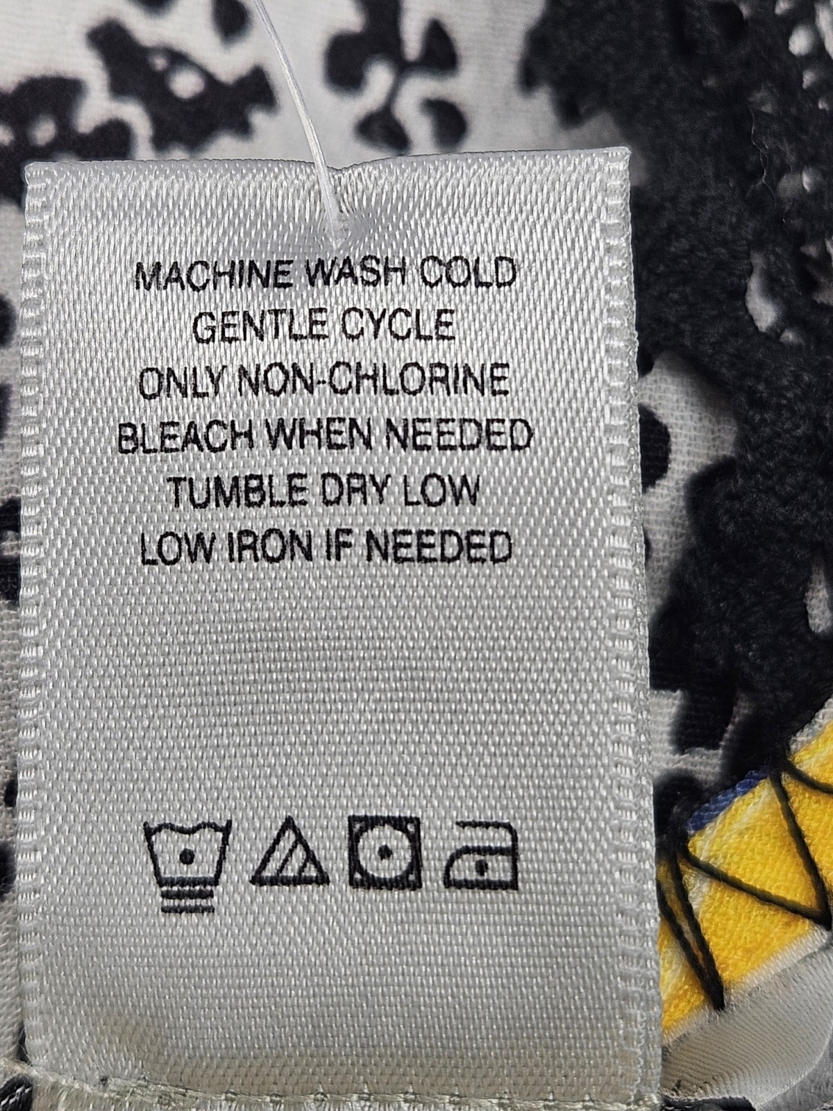 John Mark Patchwork Peasant Blouse Boho Crochet W… - image 9