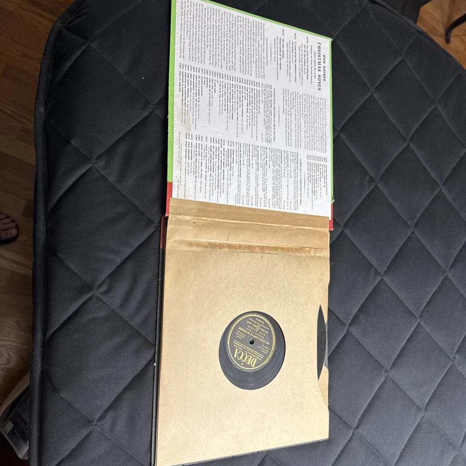 Vintage Decca Vinyl Record Book Box Set Dick Haymes Christmas Songs Foto 3 de 4